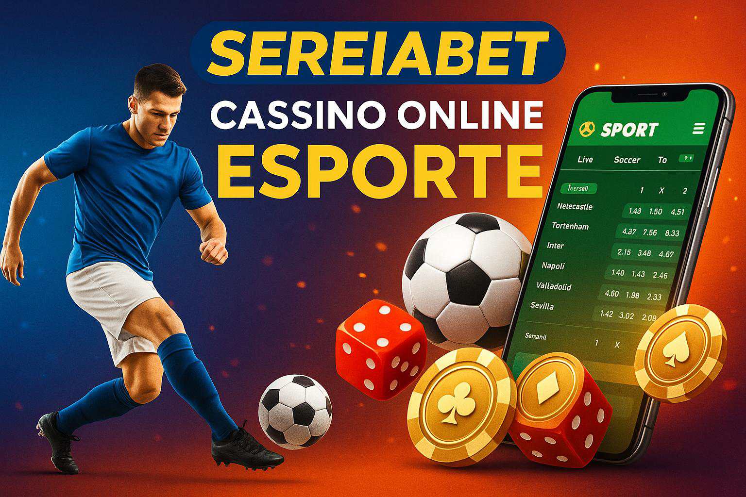 Apostas esportivas no cassino online SEREIABET
